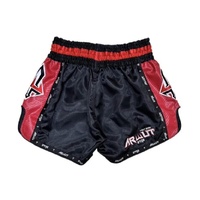 ARWUT - Carbon Edition Muay Thai Shorts - Black/Red - Extra Small