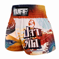 TUFF - 'Siamese Fighting Fish' Thai Boxing Shorts - Medium