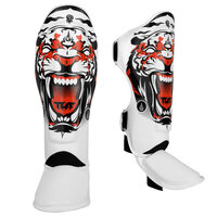 TUFF - Tiger MMA Shin Guards - White/Large