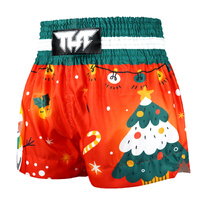 TUFF - Christmas Muay Thai Shorts (Design 1) - Extra Small