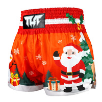 TUFF - Christmas Muay Thai Shorts (Design 4) - Extra Small