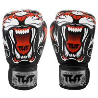 TUFF - Tiger Boxing Gloves - Black/16oz