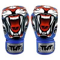 TUFF - Tiger Boxing Gloves - Blue/12oz