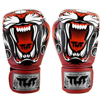 TUFF - Tiger Boxing Gloves - Red/16oz
