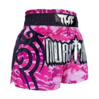 TUFF - Pink Camouflage Thai Boxing Shorts - Small