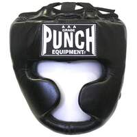 PUNCH - Trophy Getters Full Face Head Gear/Guard - Black/Large 