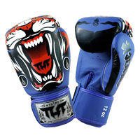TUFF - Tiger Boxing Gloves - Blue/12oz