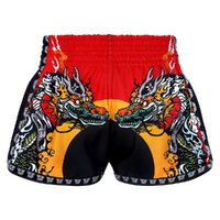 TUFF - Chinese Dragon/Tiger Muay Thai Shorts - Extra Large