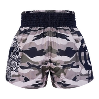 TUFF - Grey Camouflage Thai Boxing Shorts - Large