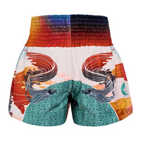 TUFF - 'Siamese Fighting Fish' Thai Boxing Shorts - Medium