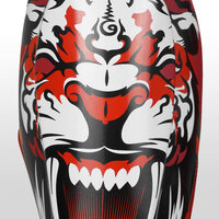 TUFF - Tiger MMA Shin Guards - Red/Medium