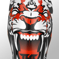 TUFF - Tiger MMA Shin Guards - White/Medium