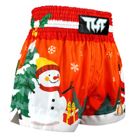 TUFF - Christmas Muay Thai Shorts (Design 4) - Extra Small