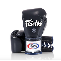 FAIRTEX - Professional Leather/Lace Up Fight Gloves (BGL6) - Red/12oz