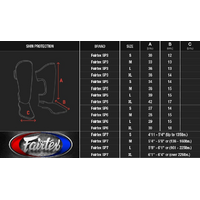 FAIRTEX - Neoprene Shin Guards (SP6) - Black/Small