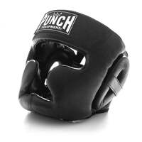 PUNCH - Trophy Getters Full Face Head Gear/Guard - Black/Large 