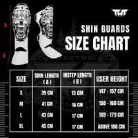 TUFF - Tiger MMA Shin Guards - White/Medium