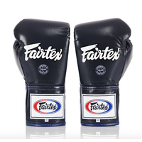 FAIRTEX - Professional Leather/Lace Up Fight Gloves (BGL6) - Red/10oz