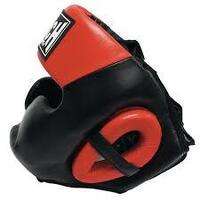 PUNCH - Trophy Getters Full Face Head Gear/Guard - Black/Large 