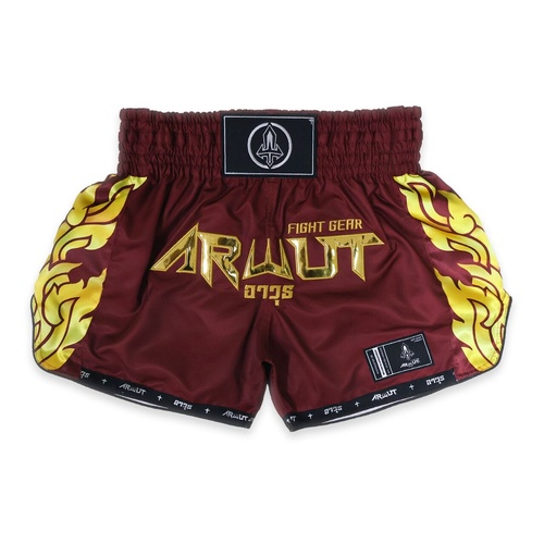 ARWUT - 'Ascent' Muay Thai Shorts - Crimson Red/Small