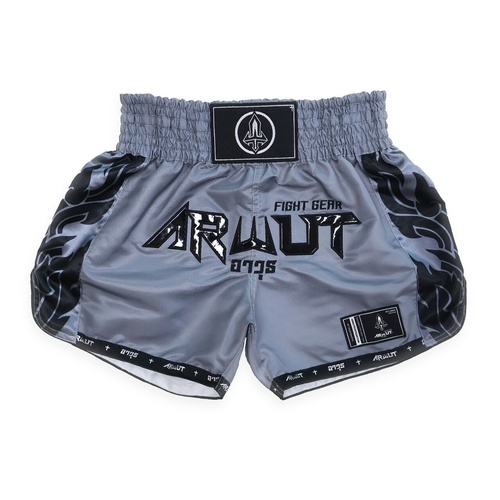 ARWUT - 'Ascent' Muay Thai Shorts - Iron Grey/Small