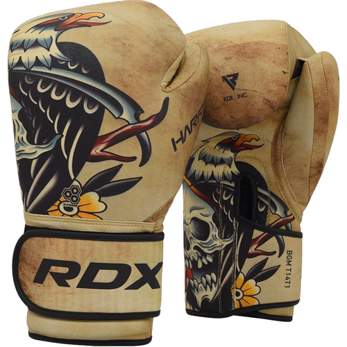 RDX - T14 Harrier Tattoo Boxing Gloves - 12oz