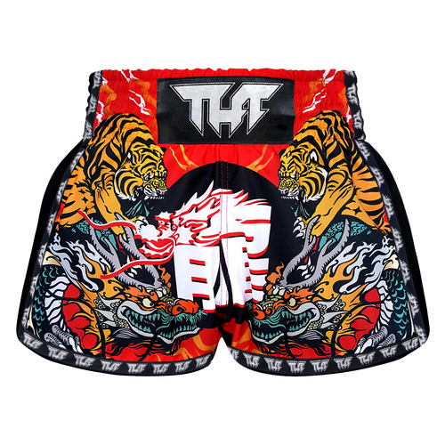 TUFF - Chinese Dragon/Tiger Muay Thai Shorts - Large