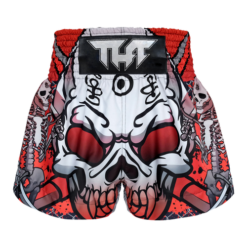 TUFF - Black Devil Skull Thai Boxing Shorts - Medium
