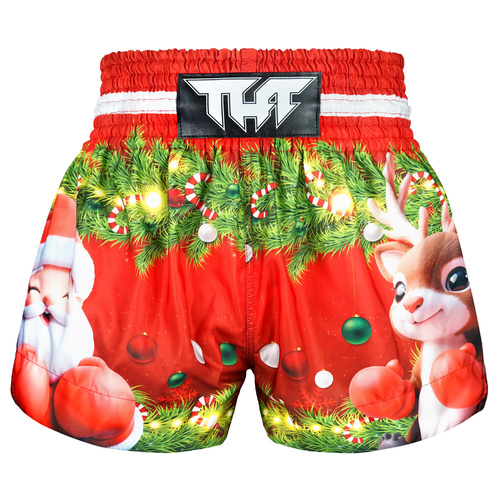 TUFF - Christmas Muay Thai Shorts (Design 9) - Extra Small